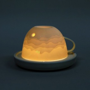 水墨山景茶杯