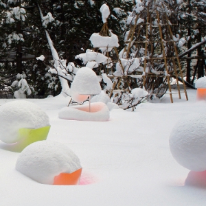 彩色的積雪藝術(shù)